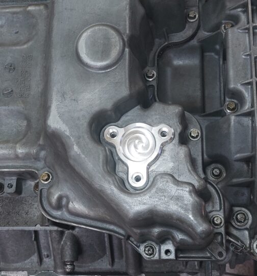 Mercedes OM648 & M113 Blanking Plate for Rear Oil Sump CNC Billet