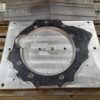 Mercedes OM606 to Nissan Patrol ZD.30 adapter plate