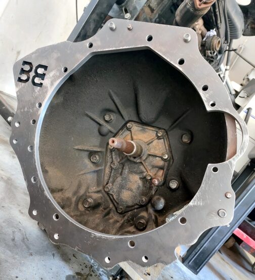 Mercedes OM648 to Nissan Patrol ZD30 Gearbox Adapter Plate CNC BILLET - Image 3